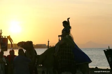 Desembarco moro de 2019 en la playa de Dénia