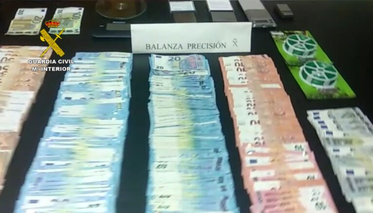 Money seized in the operation