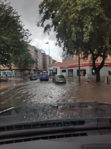 fuerte lluvia en denia
