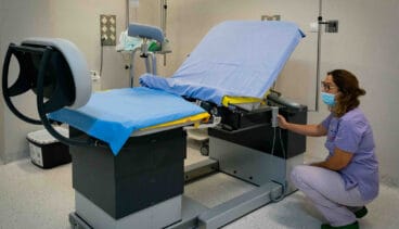 nueva mesa de partos del hospital