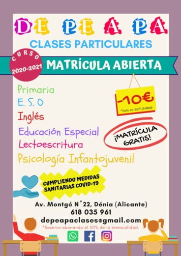 Nuevo curso en De Pe A Pa Clases Particulares