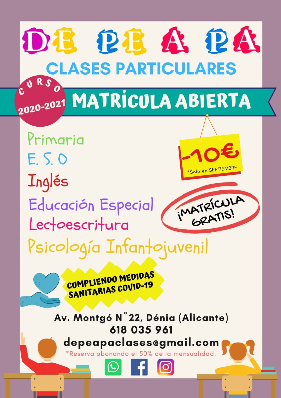 Nuevo curso en De Pe A Pa Clases Particulares - Dénia.com