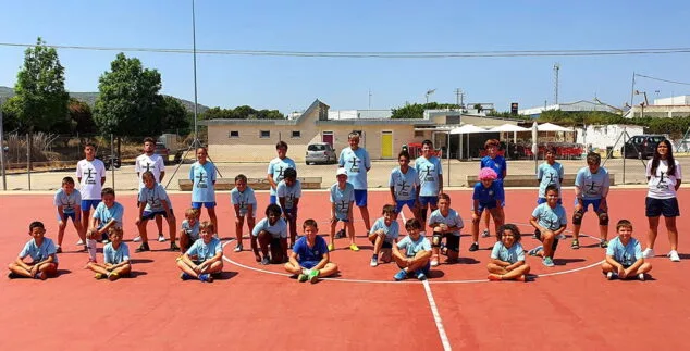 participantes en el campus de futbol sala