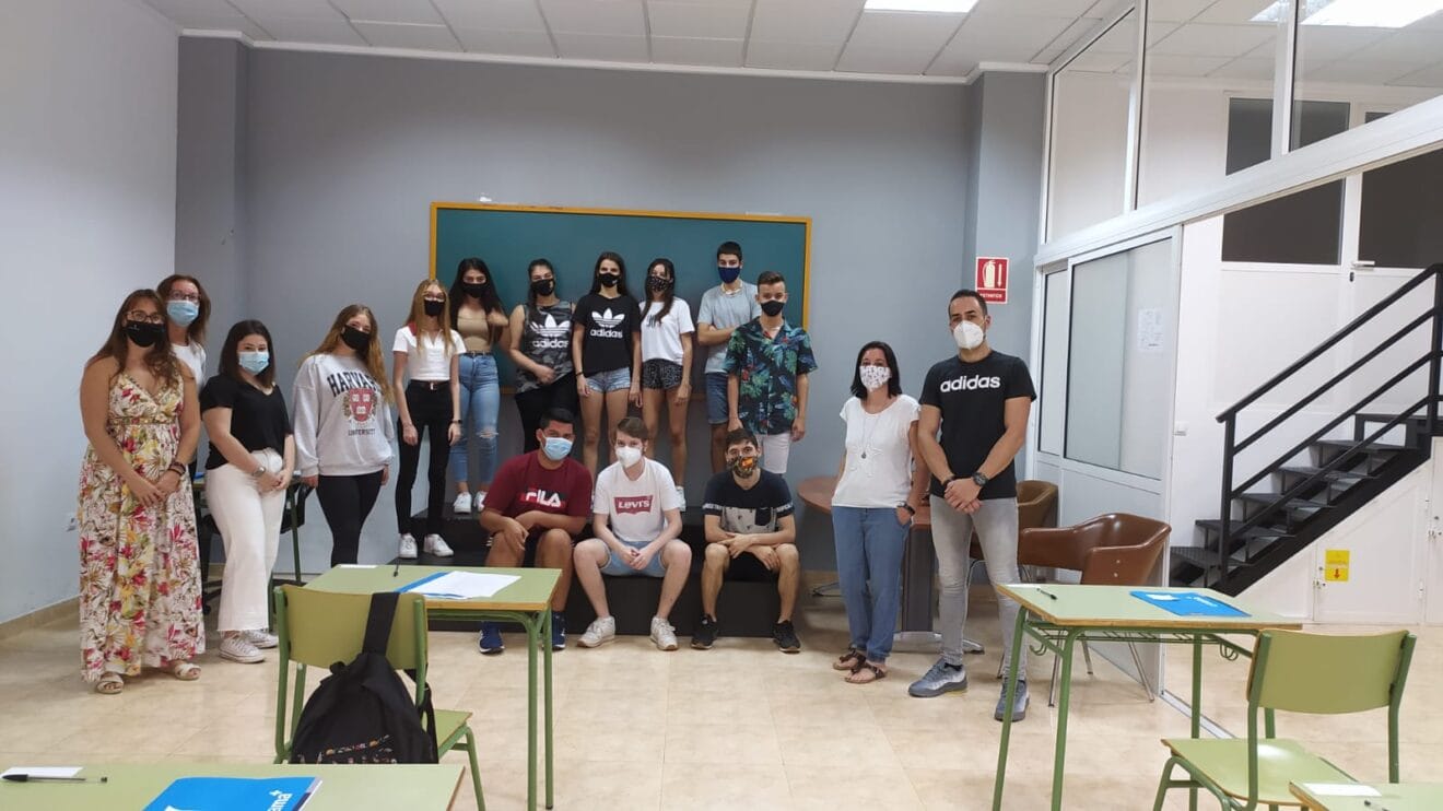 Alumnos del curso de comercio