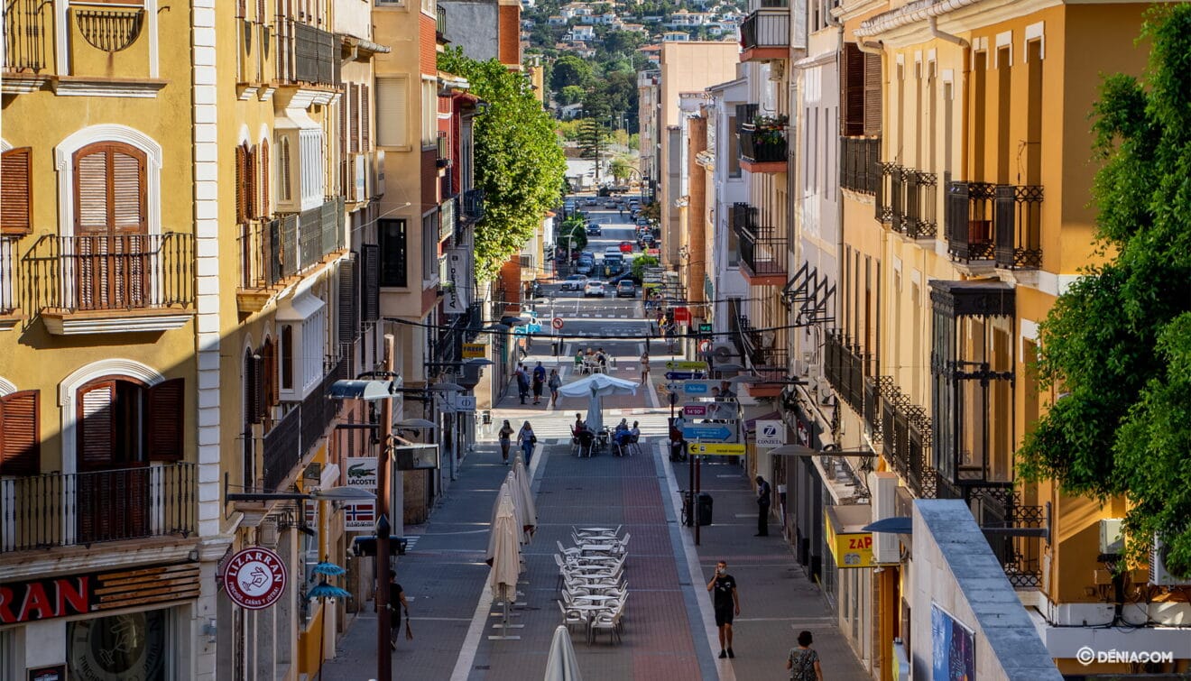 Calle Diana en Dénia