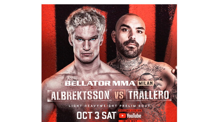 Cartel del combate de David Trallero en Bellator MMA FB