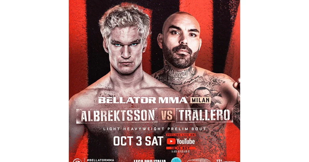 Cartel del combate de David Trallero en Bellator MMA FB