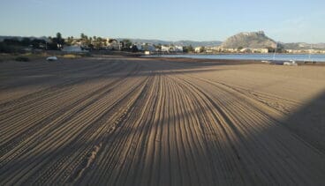limpieza en las playas de denia