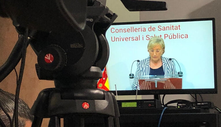 Rueda de prensa de la consellera Ana Barceló