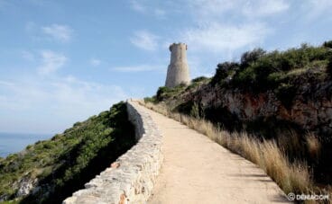 Tramo final de la subida a la Torre del Gerro de Dénia