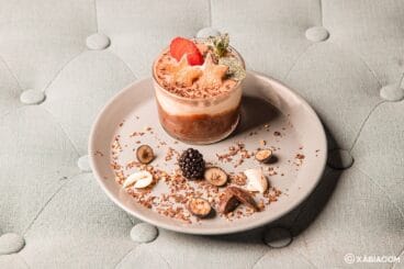 Trío de mousses de chocolate – Restaurante Ammos