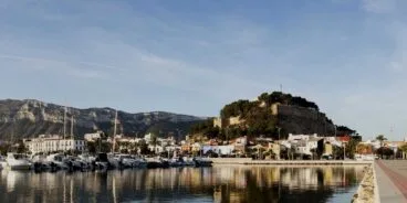 vista del castillo de denia