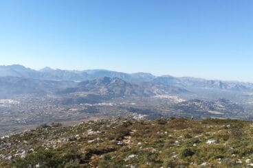 Vistas hacia el sur desde la Creueta