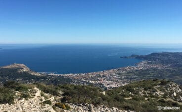 vistas subida montgo por campo de tiro