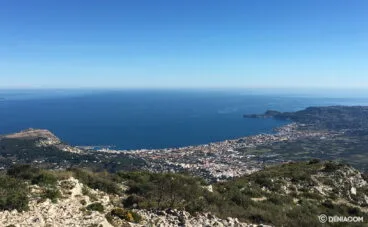 vistas subida montgo por campo de tiro