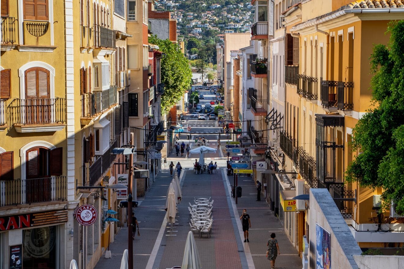 Calle Diana en Dénia