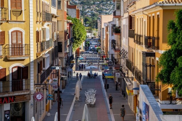 Imagen: Calle Diana en Dénia