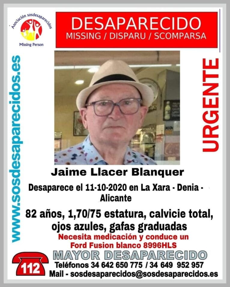 Desaparecido Jaime Llácer Blanquer