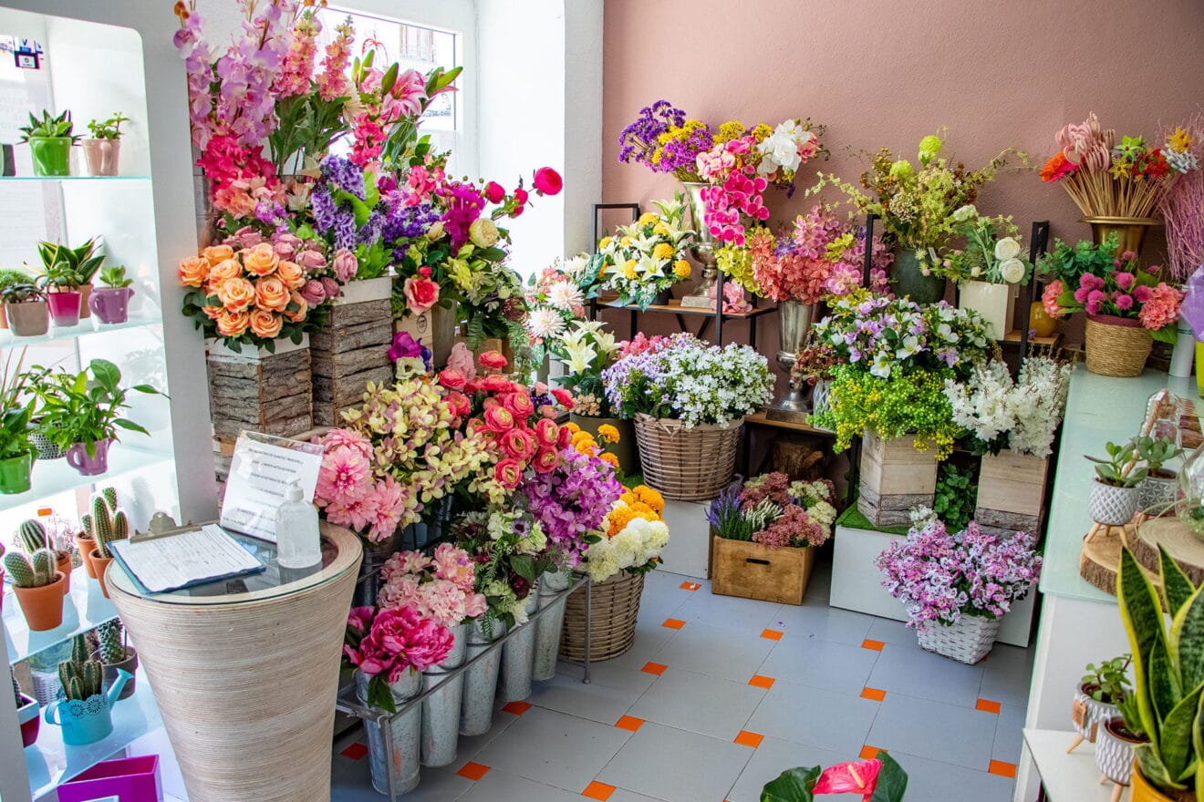 Flores y medidas higiénicas en Floristería Mandarina