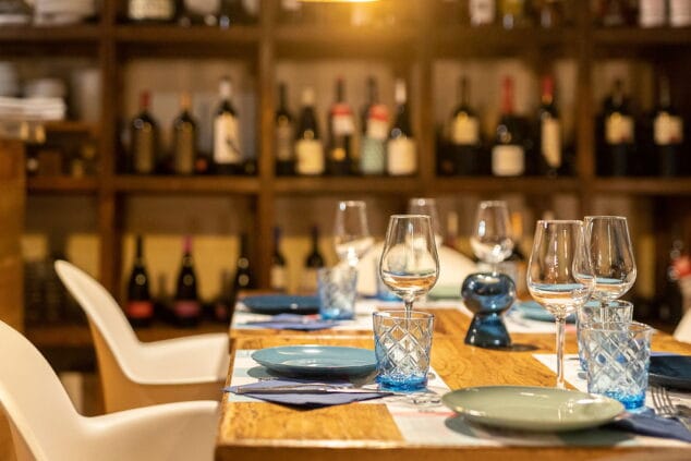 mesa montada la mar de chula