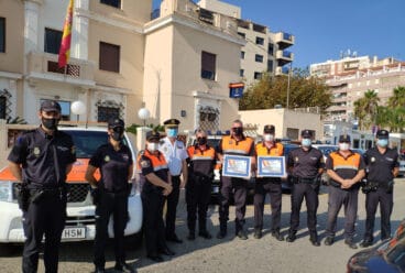 policia nacional y proteccion civil de denia