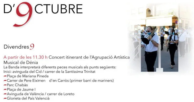 Imagen: Programación de la Agrupación musical