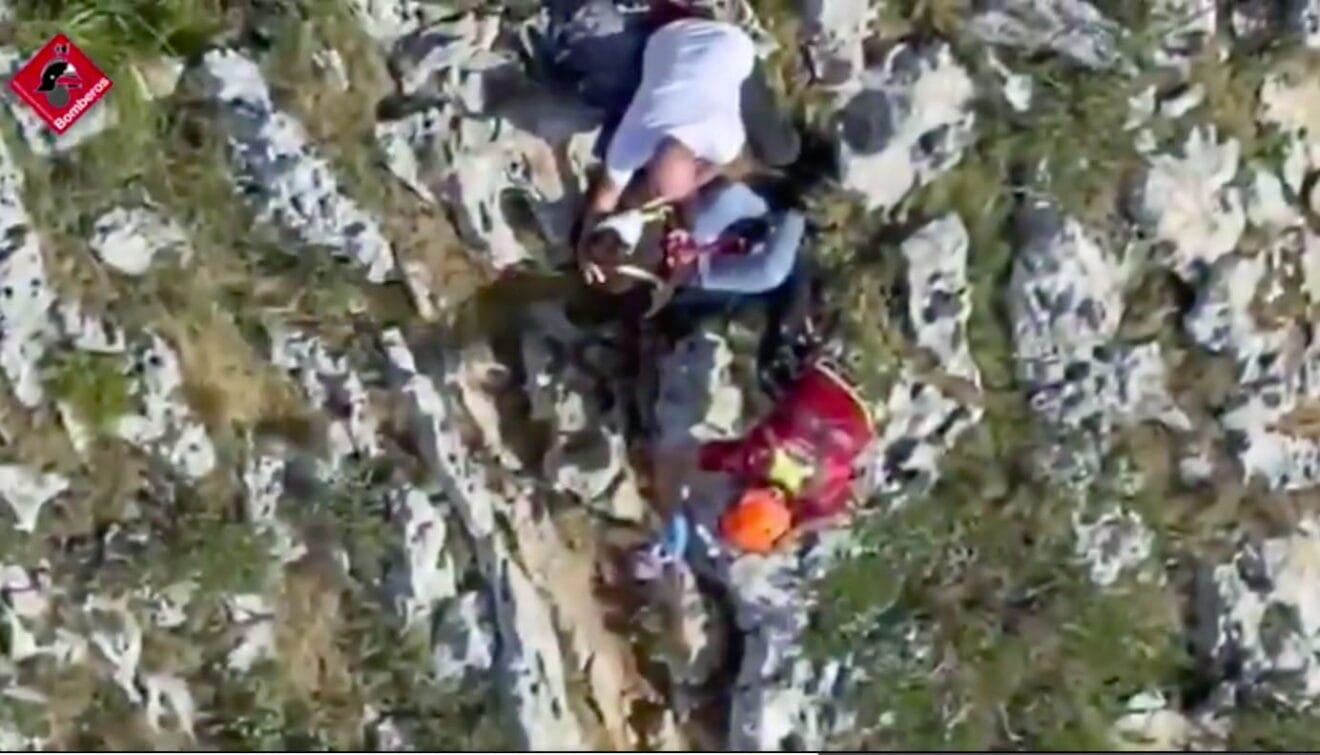 Rescate en la Creueta de una senderista