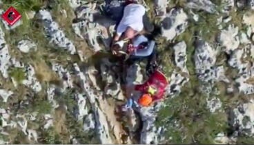 rescate en la creueta de una senderista