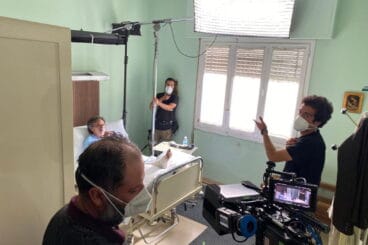 rodaje de el sustituto en el interior de la clinica buigues tino calvo