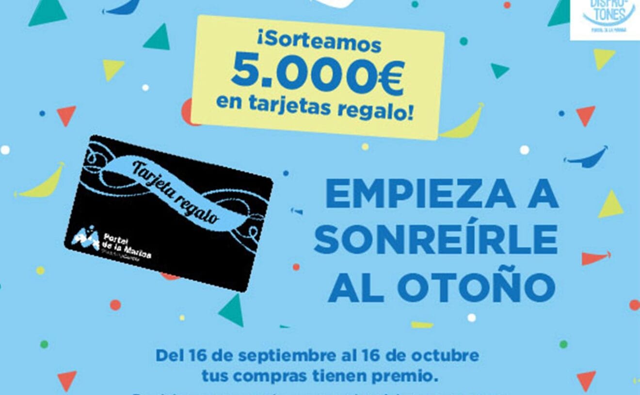 Portal de la Marina sortea entre sus clientes 50 tarjetas regalo de 100€ cada una