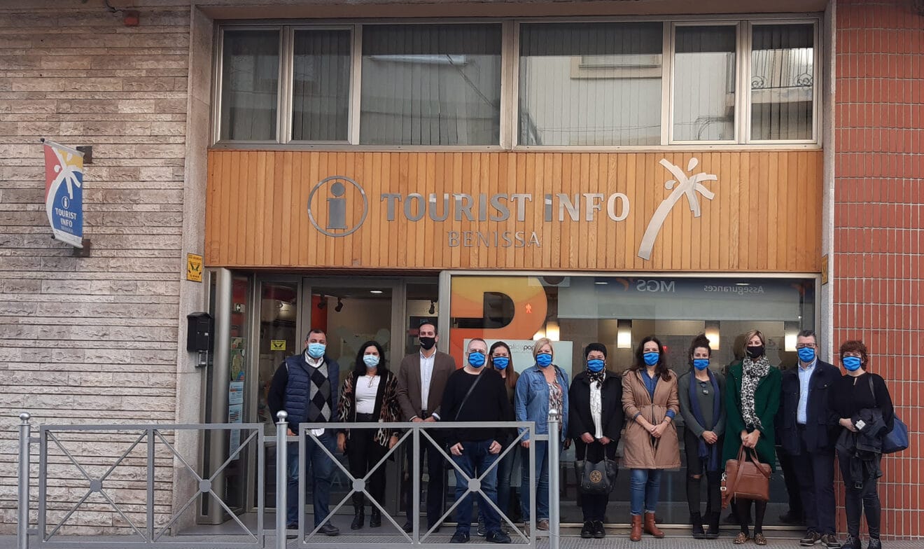 Alumnos de Creama en su visita a Benissa