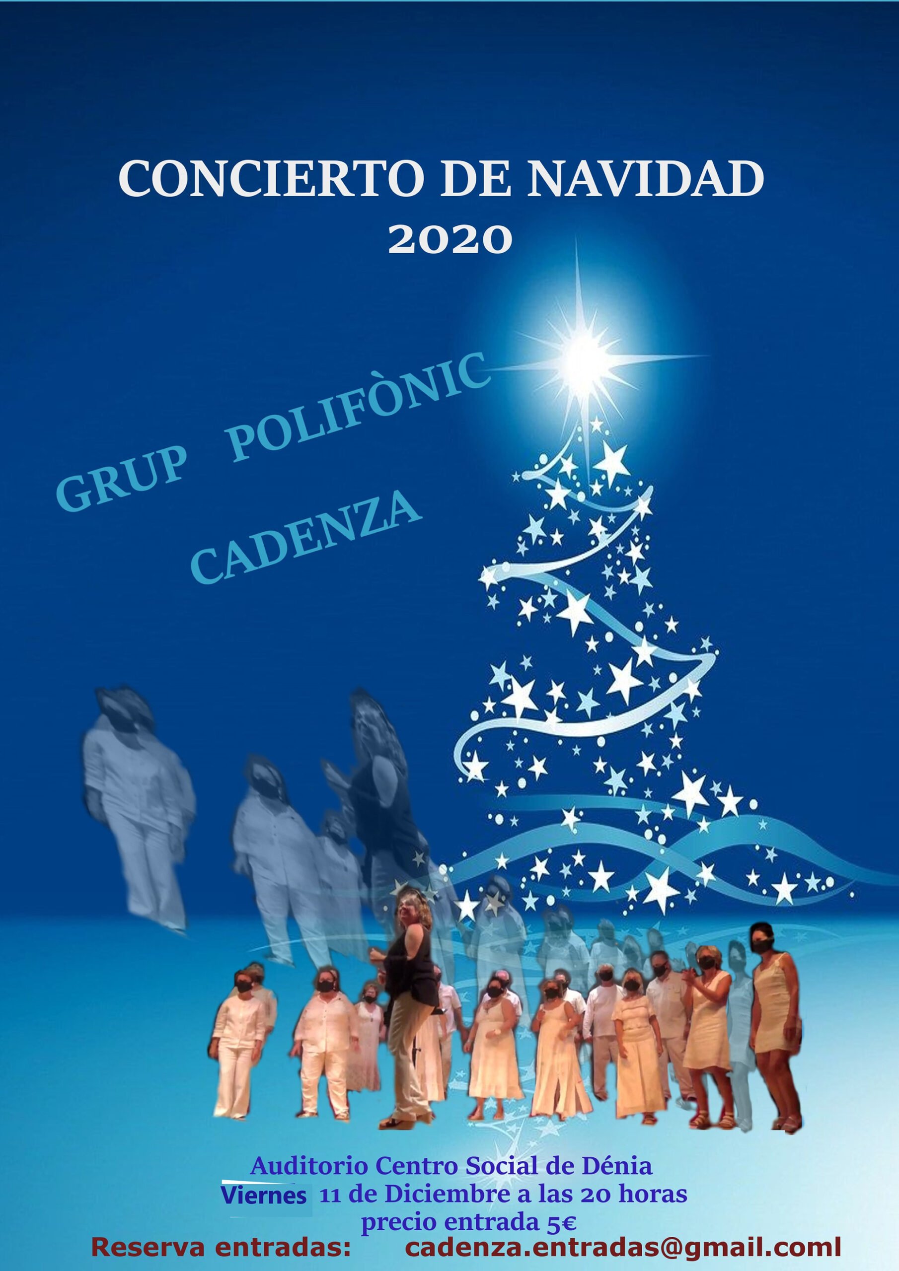 Cartel del concierto de Navidad del Grup Polifònic Cadenza