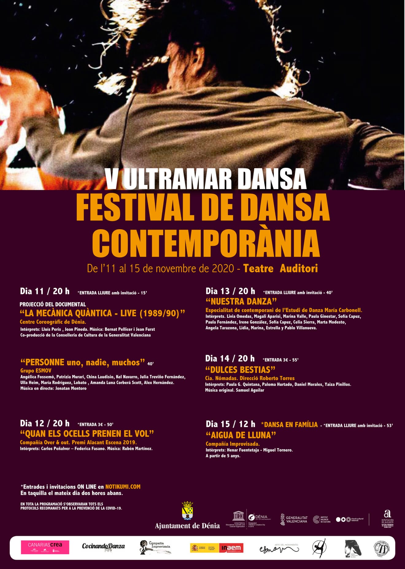 Cartel del Ultramar Dansa 2020