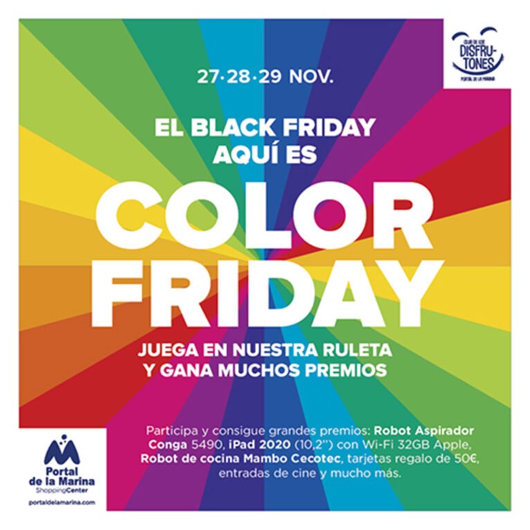 Color Friday, il diverso Black Friday di Portal de la Marina