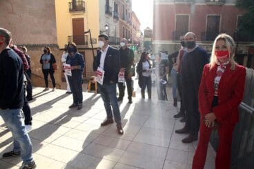 Ediles populares en la manifestación de AEHTMA