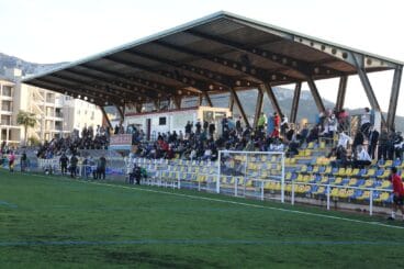 grada del diego mena durante el encuentro del cd denia contra el cd javea de inicio de temporada