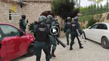 Operación Mosra de la Guardia Civil en la Marina Alta