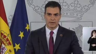 pedro sanchez durante la comparecencia