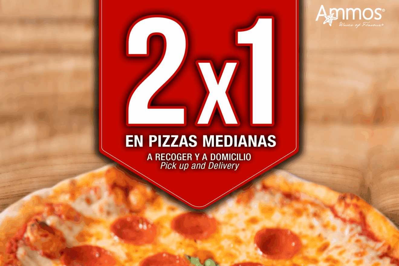 Pizzas con oferta 2x1 en Jávea - Restaurante Ammos