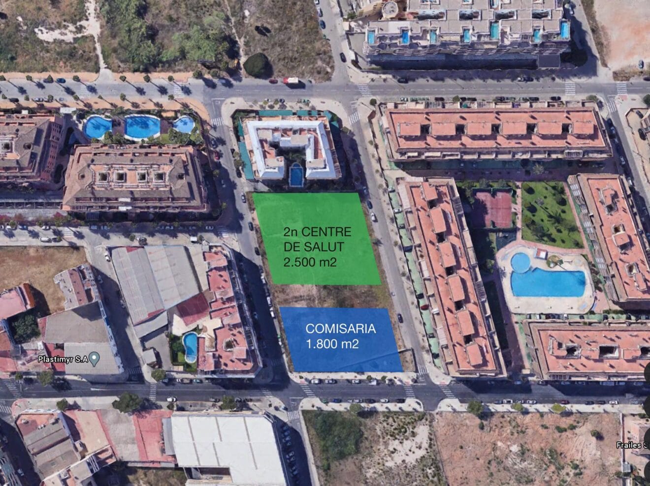 Planos del proyecto de la comisaría y el centro de salud nuevos