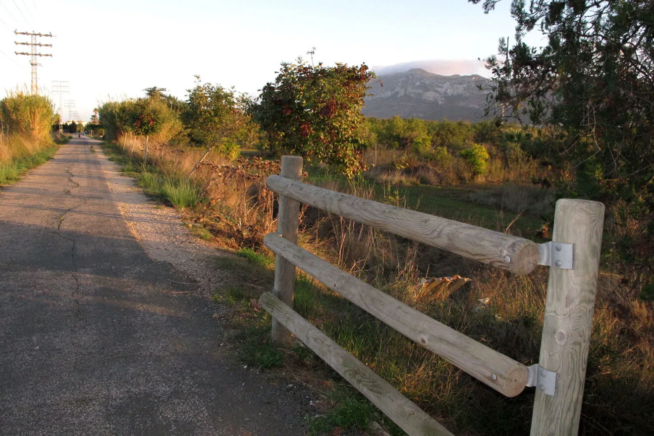 Valla en la Via Verda de Dénia