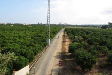 Vista general de la Vía Verde de Dénia