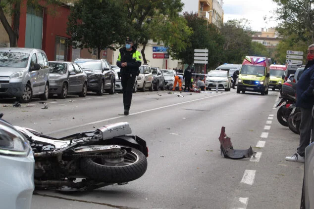 Imagen: Accidente en la avenida Miguel Hernández