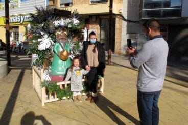 Ninot navideño en Archiduque Carlos