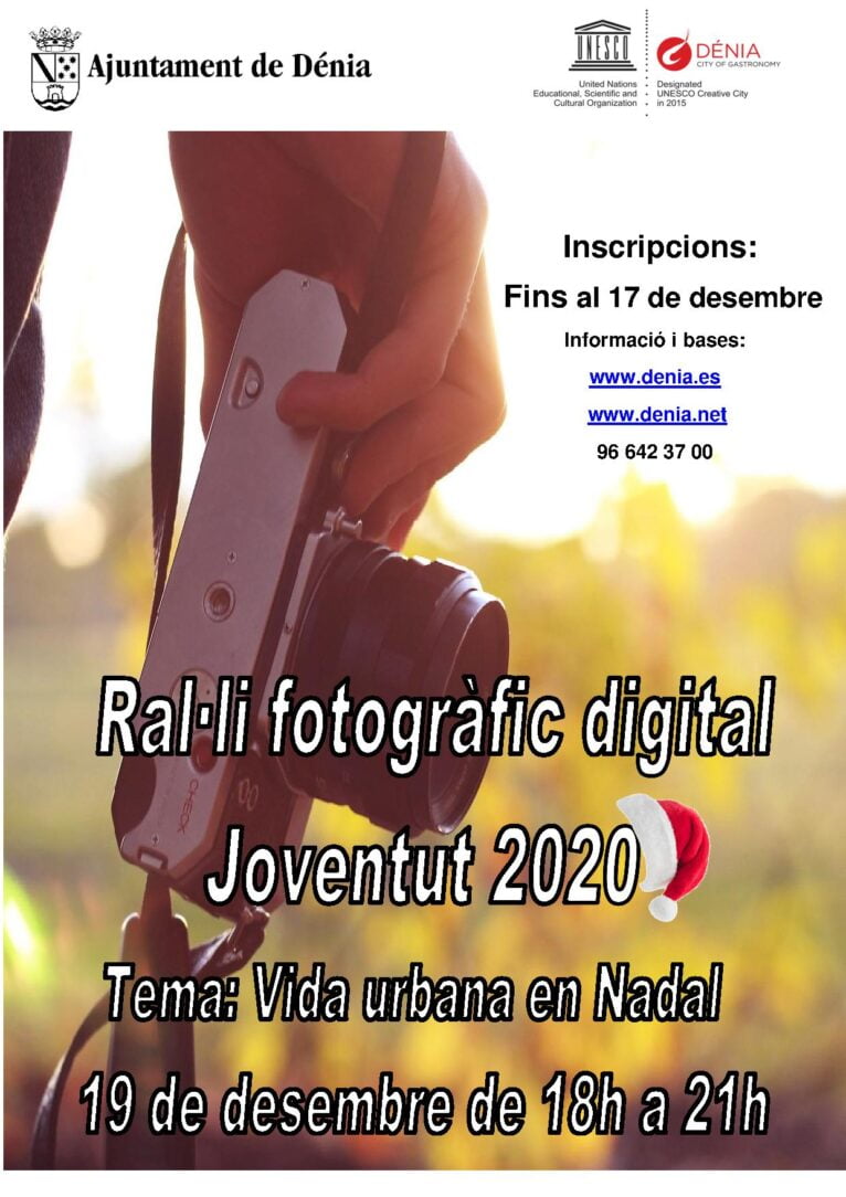 Cartel del Rally fotográfico de Juventud 2020