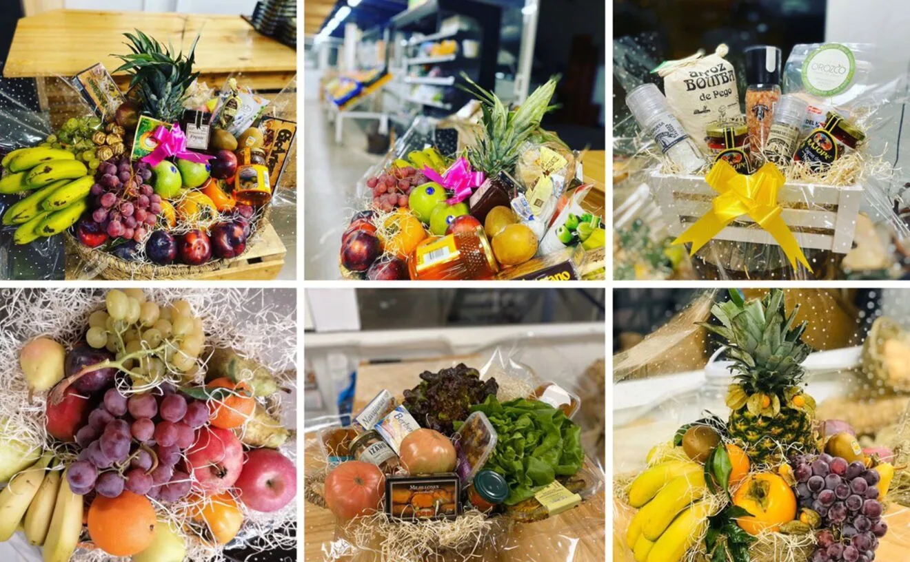 Confección de cestas de fruta en Dénia - La Nau d'Orozco (Frutas y verduras Orozco)
