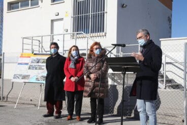 comparecencia de arcadi espancc83a frente al antiguo peaje