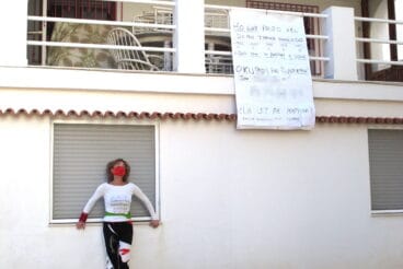 eulalia parra durante la escenificacion