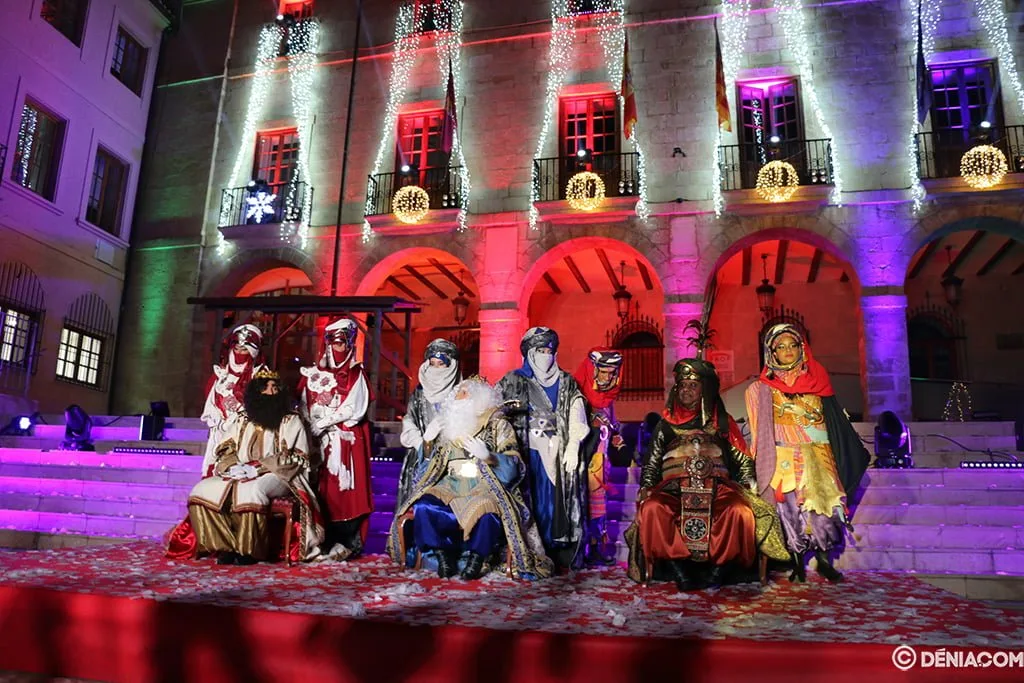Final de la cabalgata de los Reyes Magos de 2020