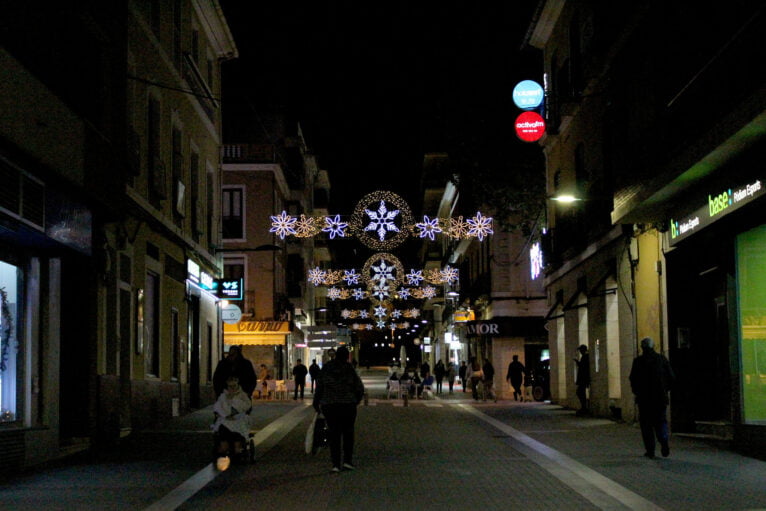 Weihnachtsbeleuchtung in Dénia